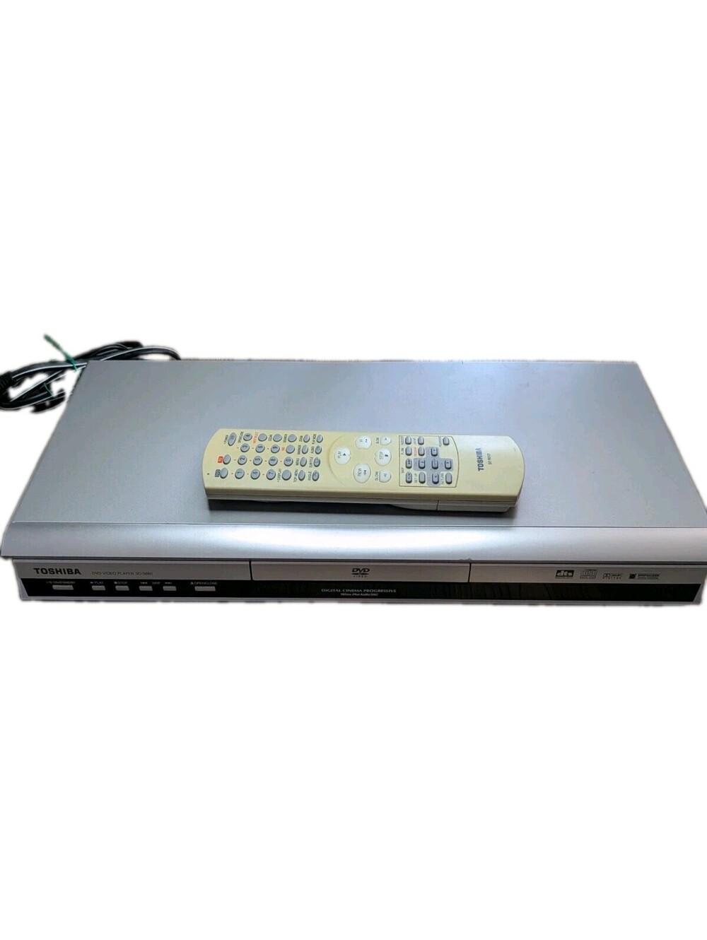 DVD Player Recorder Toshiba Model SD-3860DCA  Video RW/R Tested & Remote Grey